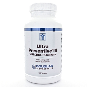 Douglas Labs  Ultra Preventive III w/Zinc Picolinate  180 Tabs