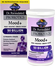 Garden of Life -  Dr. Formulated Probiotics Mood+ 50 Billion CFU Shelf-stable - 60 Vegetarian Capsules