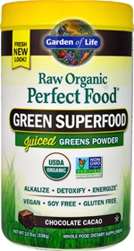 Garden of Life Raw Organic Perfect Food&#174; Green Superfood Chocolate Cacao -- 11.9 oz