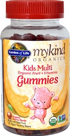Garden of Life mykind Organics Kids Multi Gummies Organic Cherry -- 120 Vegan Gummy Bears