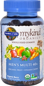 Garden of Life mykind Organics Men&#39;s Multi 40 plus Whole Food Gummies Organic Berry -- 120 Vegan Gummy Drops