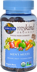 Garden of Life mykind Organics Men&#39;s Multi Whole Food Gummies Organic Berry -- 120 Vegan Gummy Drops
