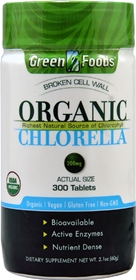 Green Foods Organic Chlorella -- 200 mg - 300 Tablets