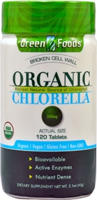 Green Foods Organic Chlorella -- 500 mg - 120 Tablets