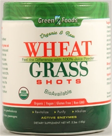 Green Foods Organic and Raw Wheat Grass Shots -- 5.3 oz