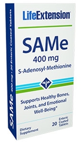 Life Extension SAMe, 400 mg, 20 enteric coated tabs