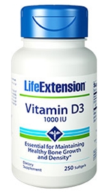 Life Extension Vitamin D3, 1000 IU, 250 caps