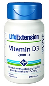 Life Extension Vitamin D3, 7,000 IU, 60 caps
