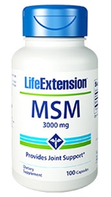 Life Extension MSM, 1000mg, 100 caps