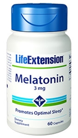 Life Extension Melatonin, 3mg, 60 caps