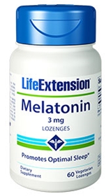 Life Extension Melatonin, 3 mg, 60 lozenges