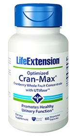 Life Extension Optimized Cran-Max with UTIRose, 60 Vcaps