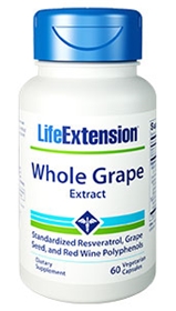 Life Extension Whole Grape Extract, 60 Vcaps