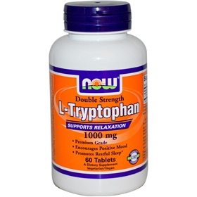 NOW L-Tryptophan, 1000mg, 60 tabs