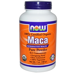NOW Maca Organic Pure Powder, 7 oz