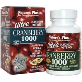 Nature&#39;s Plus, Ultra Cranberry 1000, 60 Tablets