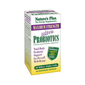 Nature&#39;s Plus - Ultra Probiotics With ViaShield Maximum Strength - 30 Vegetarian Capsules