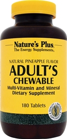 Nature&#39;s Plus Adult Chewable Multi Vitamin, 180 tabs