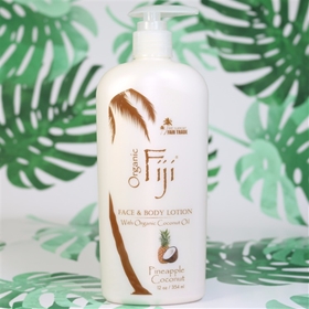 Organic Fiji - Pineapple Coconut Oil lotion - 12oz 