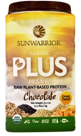 Sunwarrior Classic PLUS Protein Chocolate -- 35.2 oz