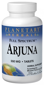 Planetary Herbals Arjuna, Full Spectrum, 550mg, 120 tabs