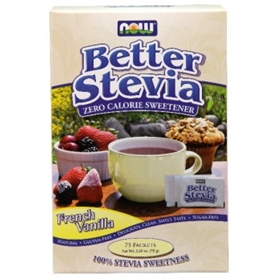 NOW Stevia BetterStevia French Vanilla - 75 Packets/Box