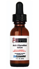 Life Extension Cosmesis Anti-Glycation Serum with Blueberry &amp; Pomegranate, 1 oz