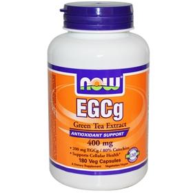 NOW EGCg, Green Tea Extract, 400 mg - 180 Vcaps