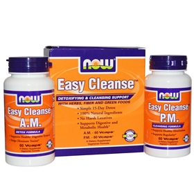 NOW Easy Cleanse, AM &amp; PM