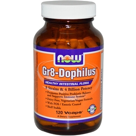 NOW Gr8-Dophilus, 120 Vcaps