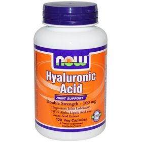 NOW Hyaluronic Acid, 100mg, 120 caps