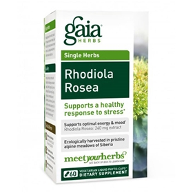 Gaia Herbs Rhodiola Rosea, 60 Liquid Phyto-Caps 