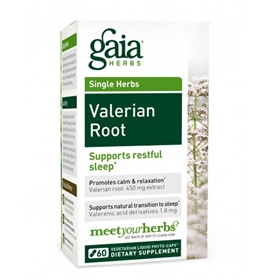 Gaia Herbs Valerian Root, 60 Liquid Phyto-Caps 