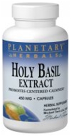 Planetary Herbals Holy Basil Extract, 450mg, 60 caps