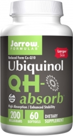 Jarrow Formulas QH-absorb, 200mg, 60 Softgels