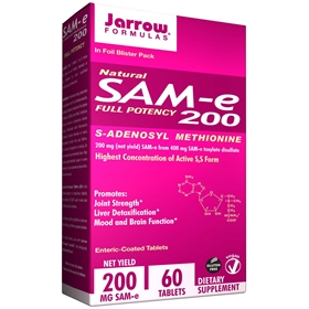 Jarrow Formulas SAM-e, 200mg, 60 tabs