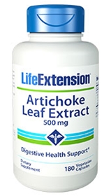 Life Extension Artichoke Leaf Extract, 500 mg, 180 Vcaps