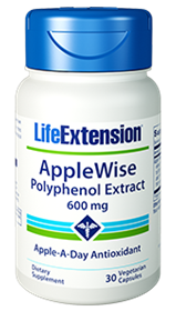 Life Extension AppleWise Polyphenol Extract, 600mg, 30Vcaps 