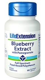 Life Extension Blueberry Extract with Pomegranate, 60Vcaps