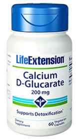 Life Extension Calcium D-Glucarate, 200mg, 60 caps