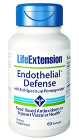 Life Extension Endothelial Defense with Full-Spectrum Pomegranate, 60 Softgels