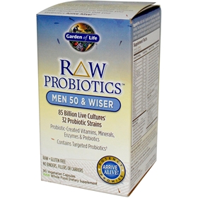 Garden of Life RAW Probiotics Men 50 &amp; Wiser, 90 caps