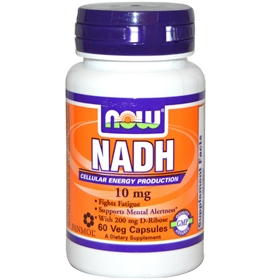 NOW NADH 10 mg, 60 Vcaps