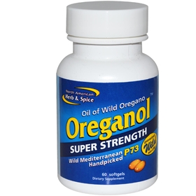 North American     Herb &amp; Spice Oreganol P73 SuperStrength, 60 gels