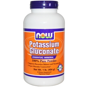 NOW Potassium Gluconate Powder - 1 lb.