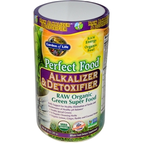 Garden of Life Perfect Food Raw Alkalizer &amp; Detoxifier, 285g Powder 