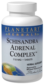 Planetary Herbals Schisandra Adrenal Complex, 120 tabs