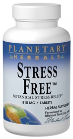 Planetary Herbals Stress Free, 810mg, 90 tabs