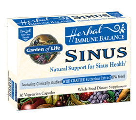 Garden of Life  Herbal Immune Balance Sinus  30 Caps