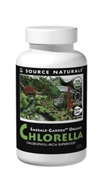 Source Naturals Emerald Garden Organic Chlorella, 500mg. 200 tabs